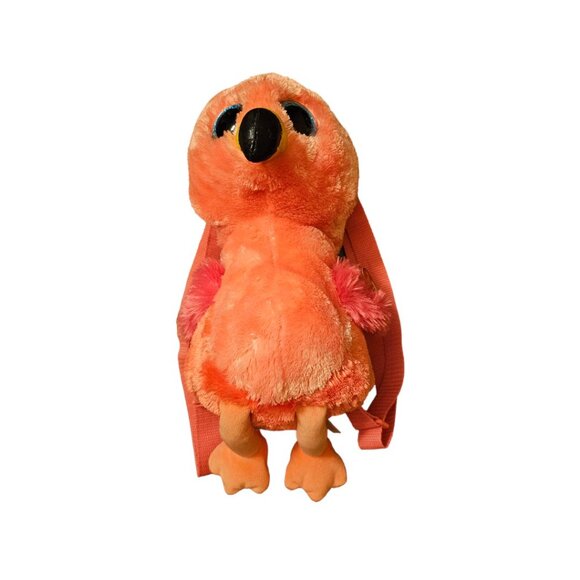 Licensed Ty Fashion Gilda Flamingo Plush Backpack- 13" NWT - Picture 2 of 5